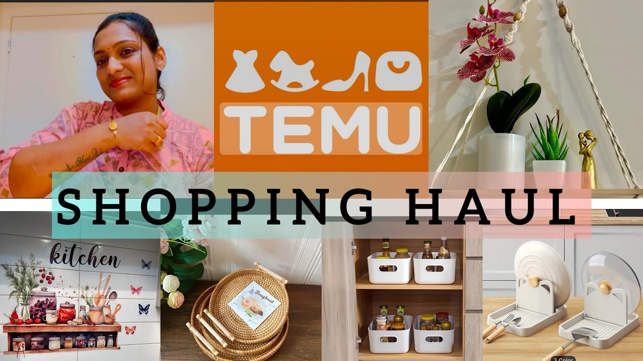 TEMU Shopping Haul|New Kitchen Organizer|Home Decor|Shopping from TEMU|Unboxing & Product Review