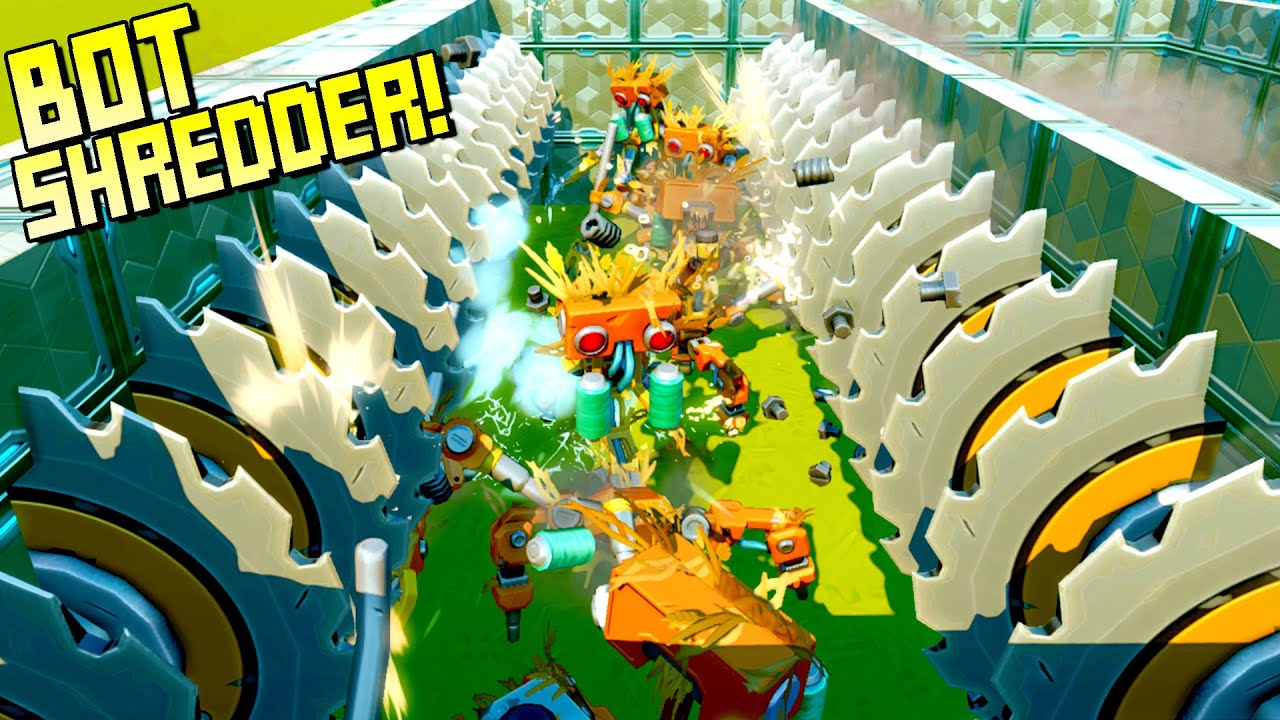 I Used 30 Spinning Sawblades to Shred Through Bots In Seconds! - Scrap Mechanic Gameplay