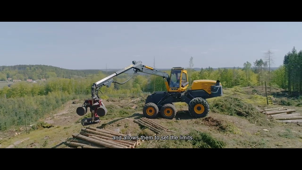 Experience the power of Eco Log&rsquo;s harvester crane