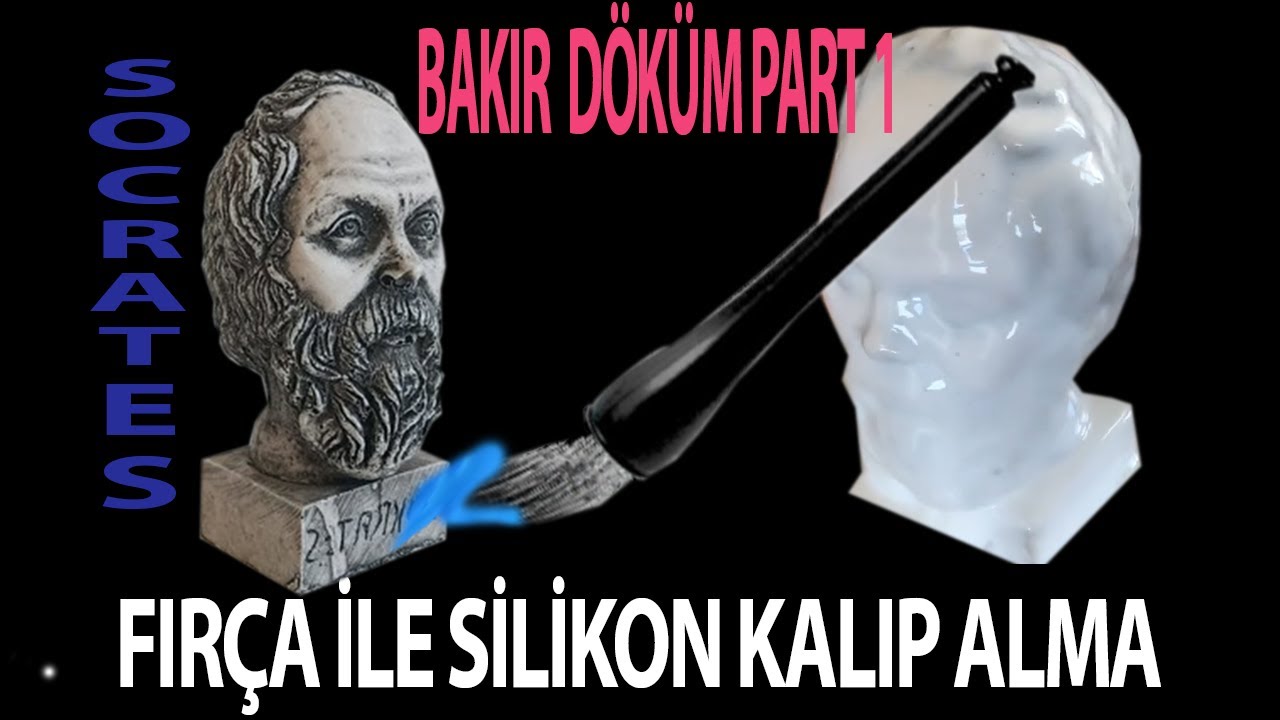 SOKRATES | FIRÇA SİLİKON KALIP ALMA  NASIL YAPILIR | Bakır Biblo döküm Part 1