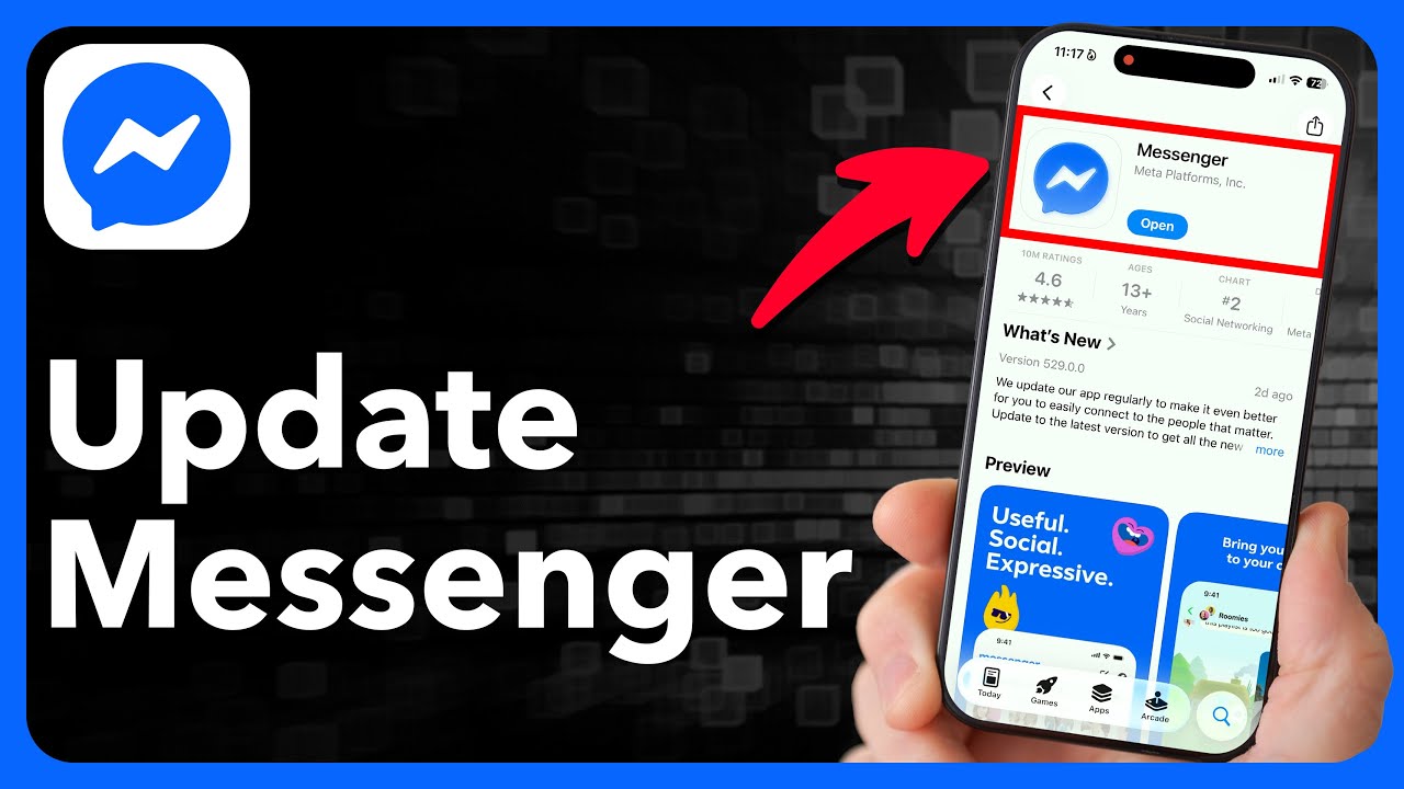 Как обновить Facebook Messenger на iPhone или Android
