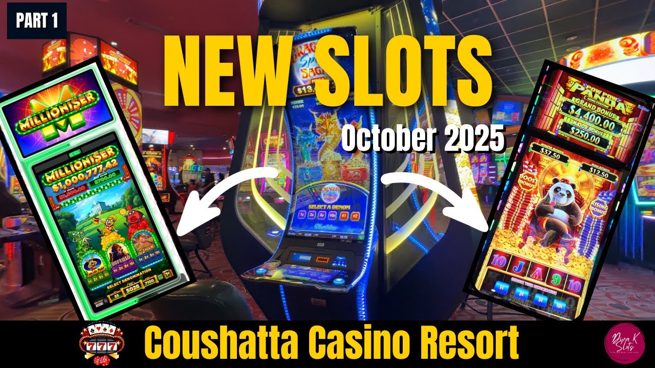 Exploring NEW SLOTS at Coushatta Casino 🎰 October 2025 Fun | Part 1