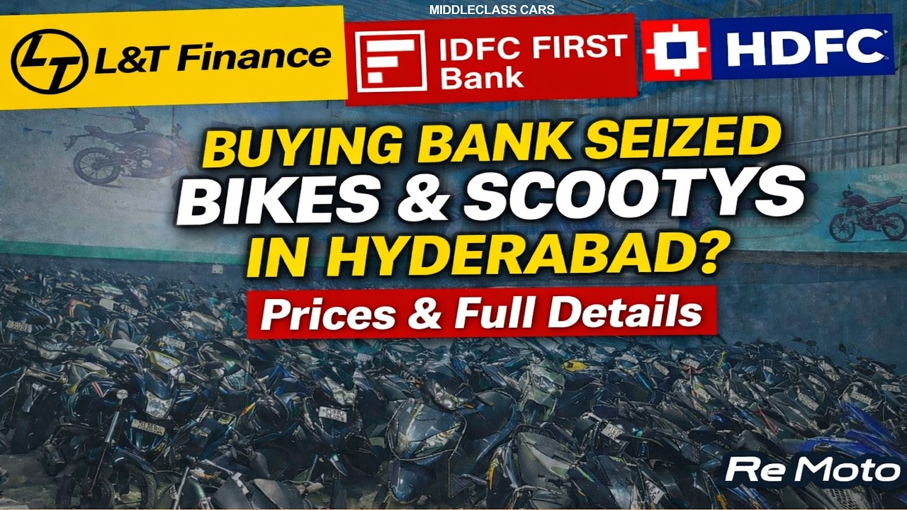 HDFC, IDFC & L&T Bank Seized Bikes Scootys EV for Sale l Prices, Documents & Finance Details Re Moto