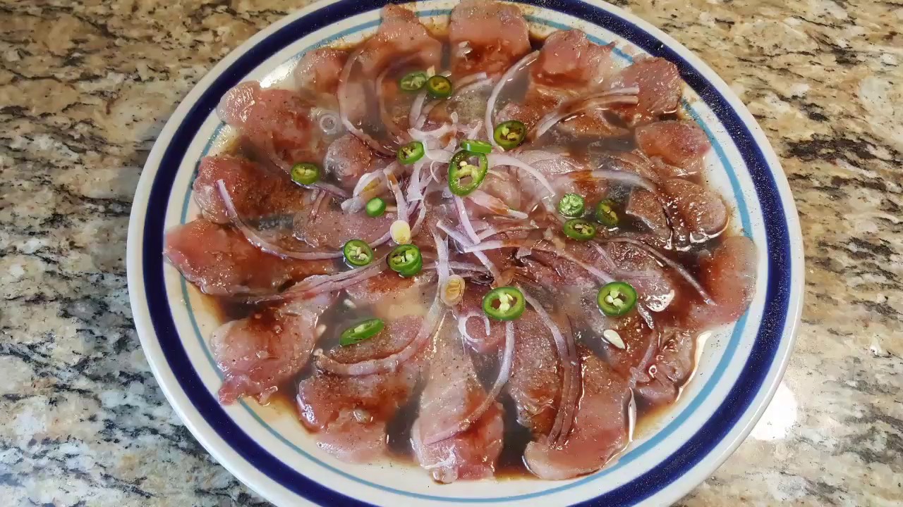 Sashimi de atún y marlin