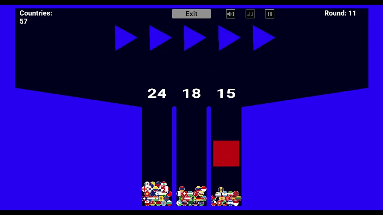 200 countries race: Minority elimination 3