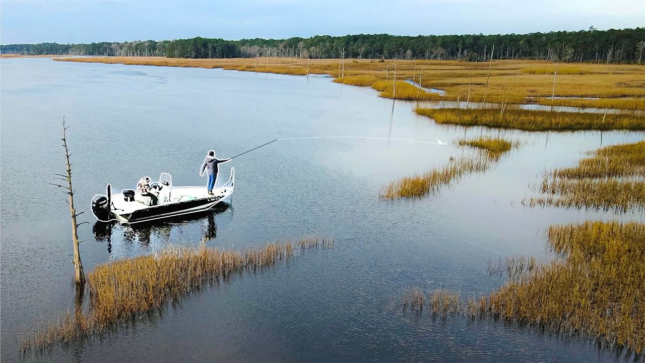 This INCREDIBLE Inshore Fishing Spot is a Well-Kept Secret (HUGE Redfish)