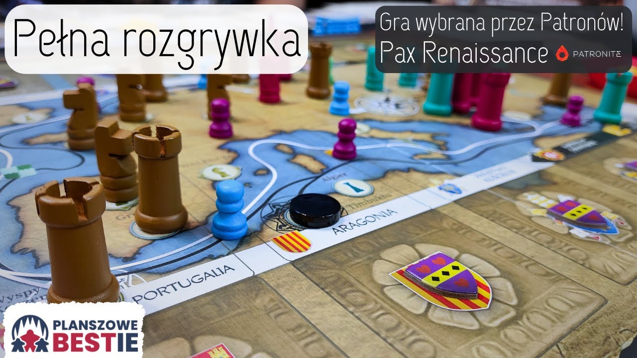 Planszowe Bestie #352 - Pax Renaissance - Pełna rozgrywka - 26.03.2024