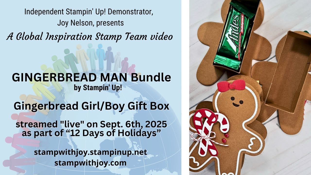 Gingerbread Girl Gift Box - Gingerbread Man Bundle - DIY Easy to Follow Instructions