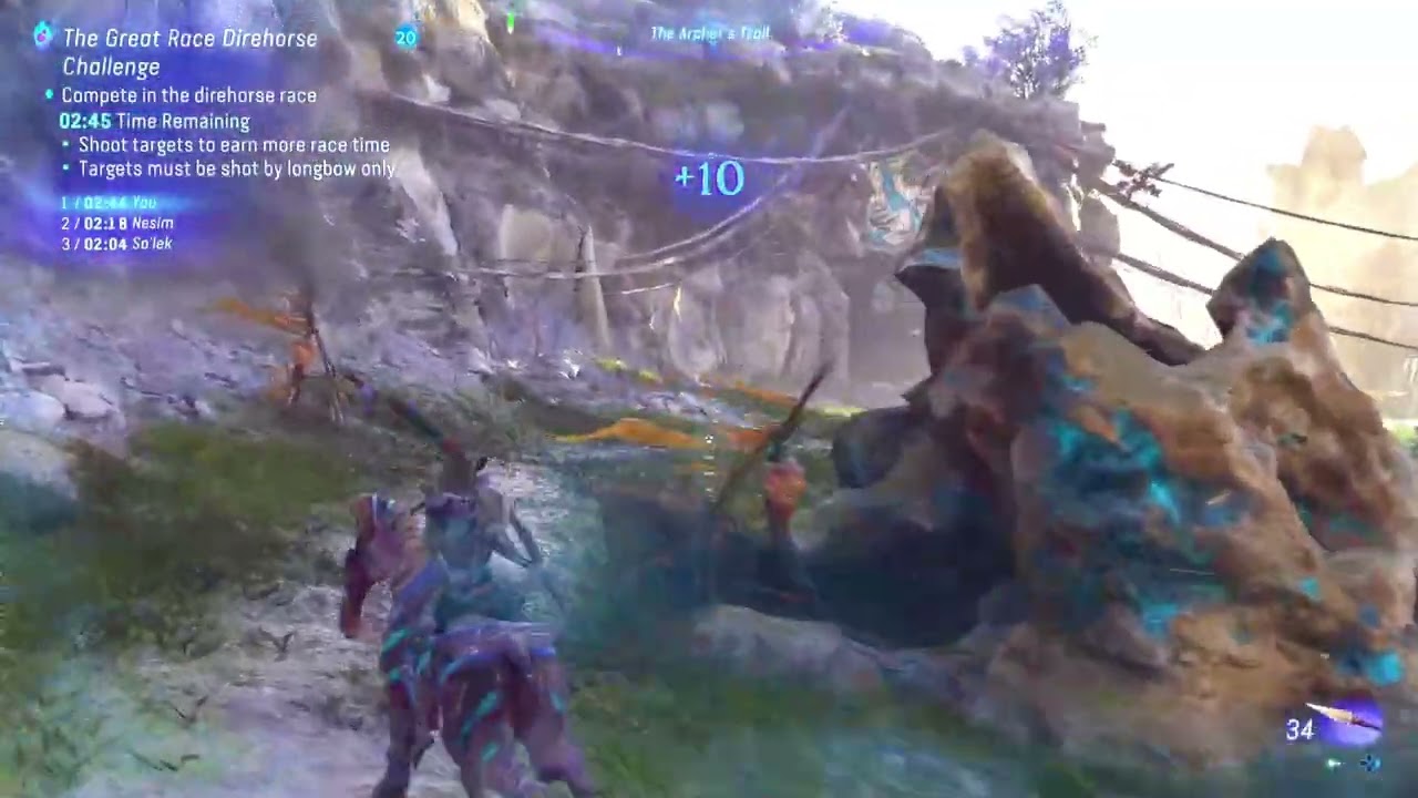 Avatar frontier to pandora, Direhorse race challenge 