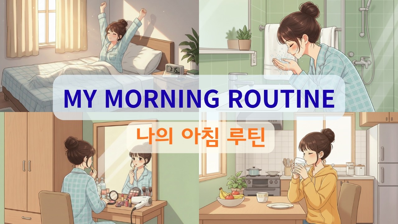 Ep.1 My Morning Routine ☕ 나의 아침 루틴 | Learn Korean with Min