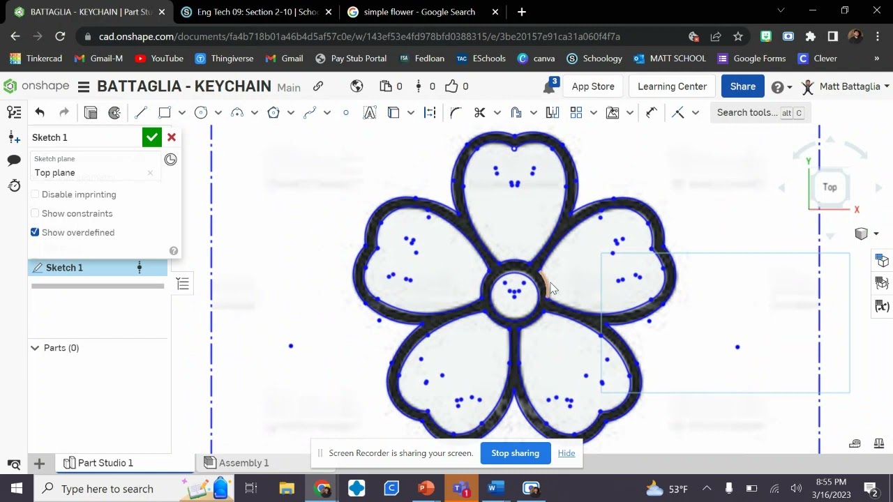 Custom Keychain Project- Onshape