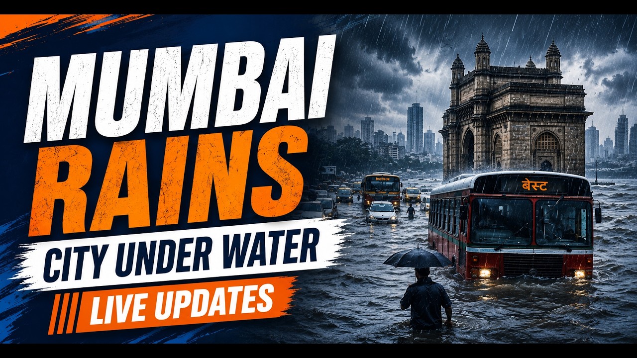 Mumbai Rain News LIVE: First Monsoon Rains Cause Chaos: Trains Delayed, Severe Waterlogging