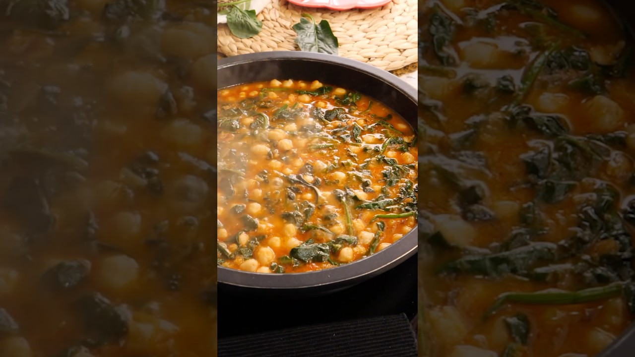 Espinacas con Garbanzos - Receta Tradicional y Sabrosa