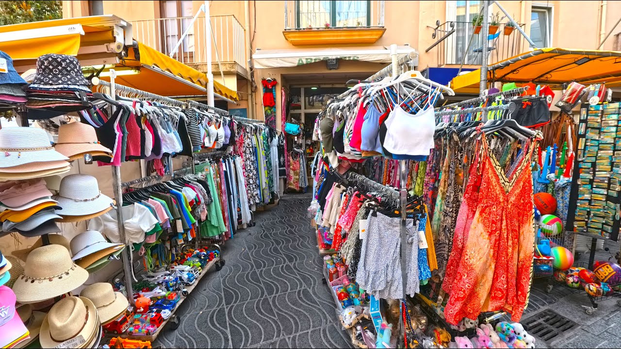 Shopping in Cambrils Spain & Beaches, Bars - Summer 2024