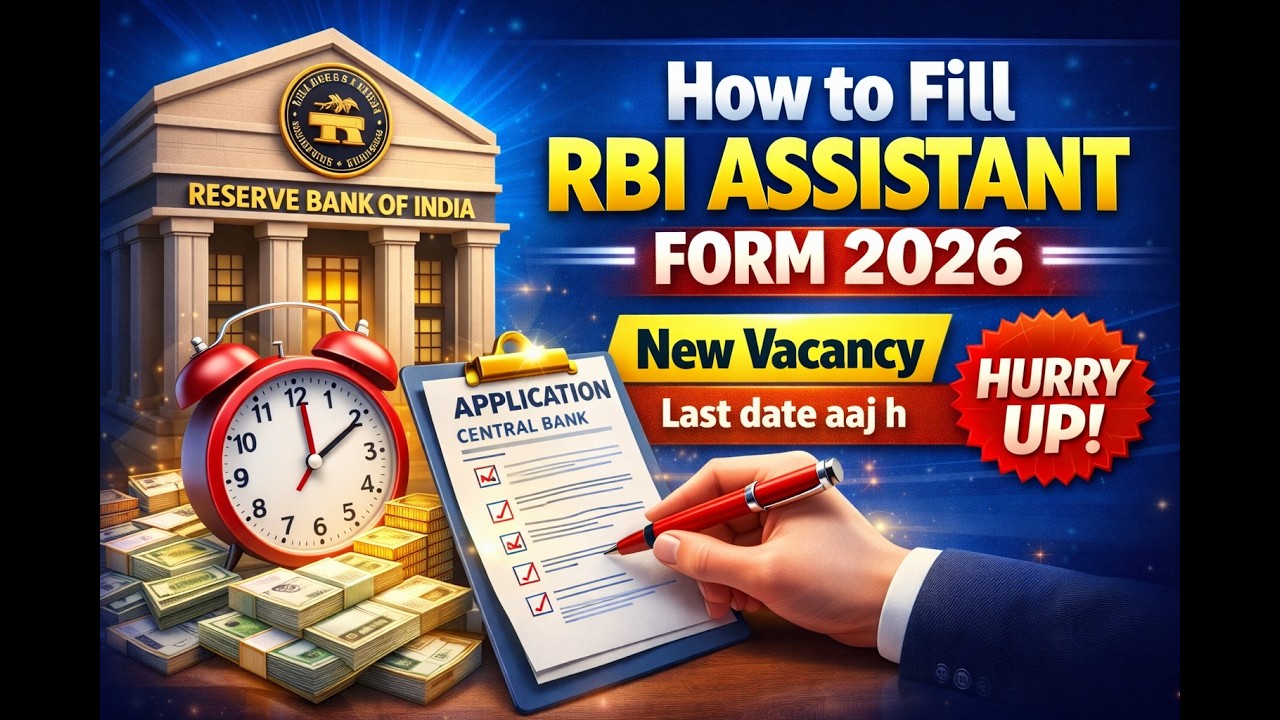 Rbi Assistant Online Form 2026 Kaise Bhare | Last Day Today | How to fill up RBI Assistant Form 2026