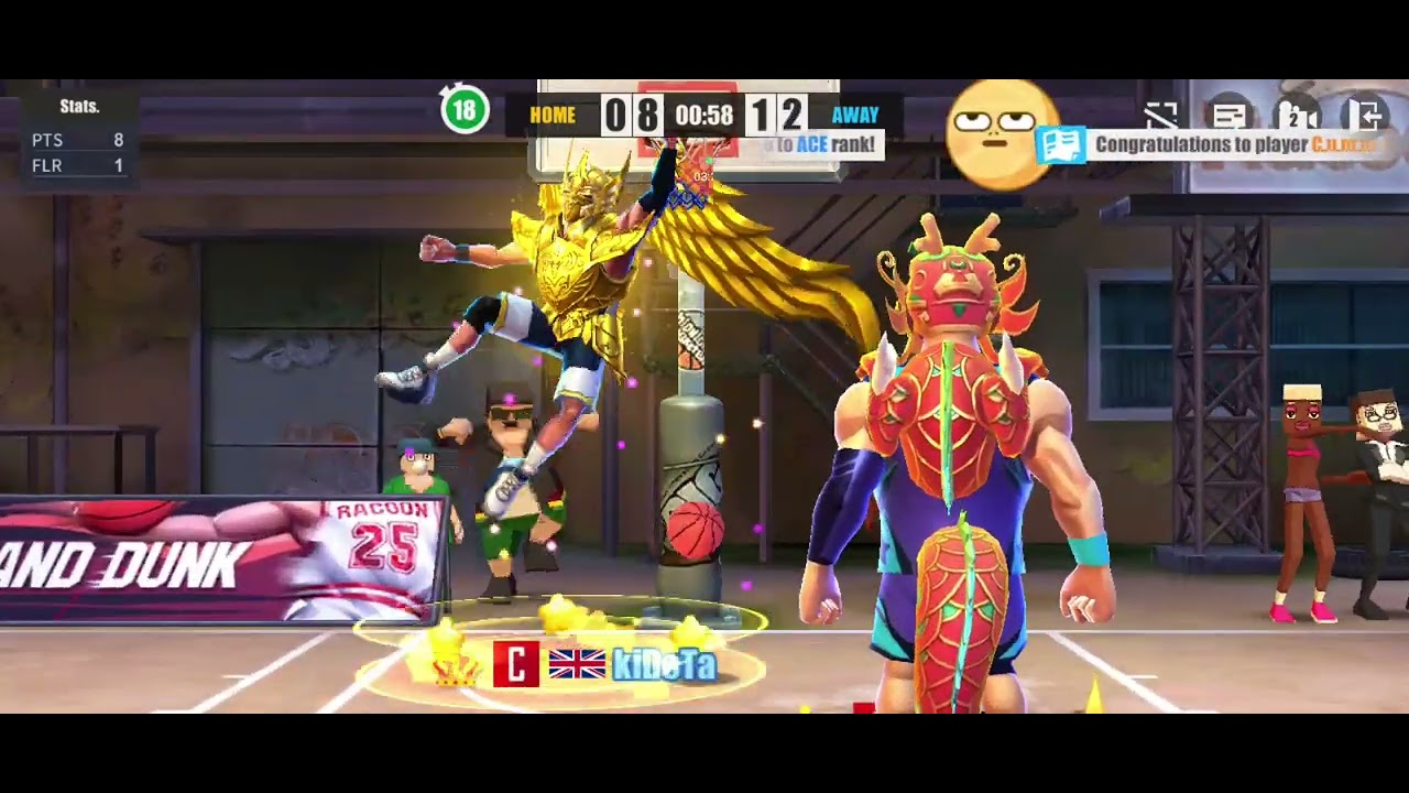 First game as ACE Streetball Allstar