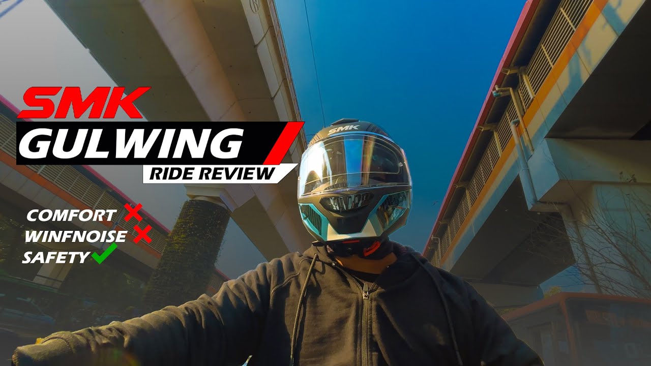 Not Worth It? New SMK Gulwing Modular Helmet Ride Review😍Flip Up Helmet| Best Budget Helmet in 6000?