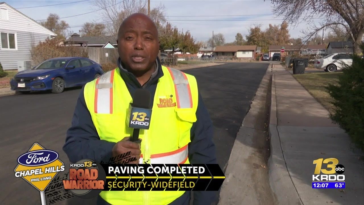 Repaving on two of worst streets in Security-Widefield finished; mixed feelings from neighbors