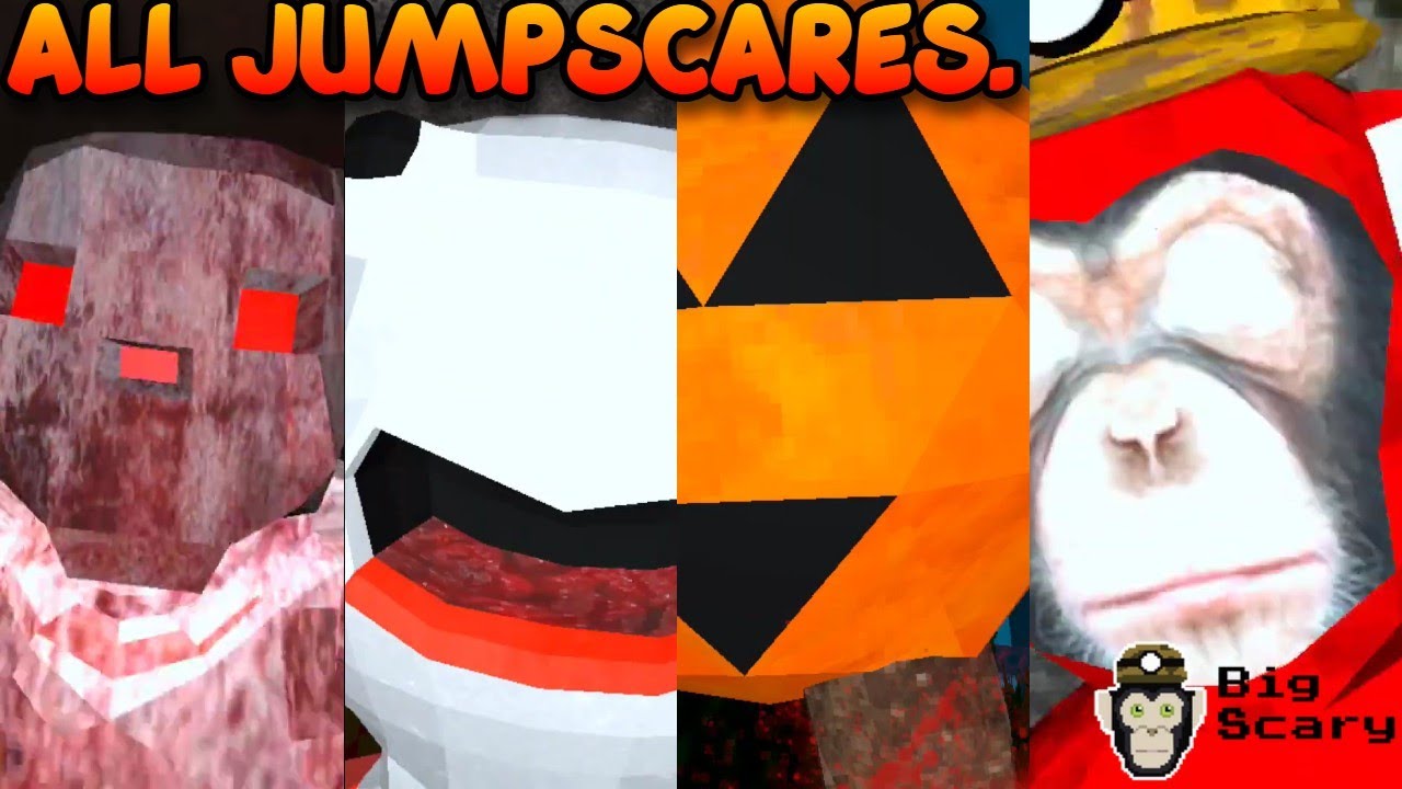 All Big Scary JUMPSCARES Level 1 - 22 (Updated)