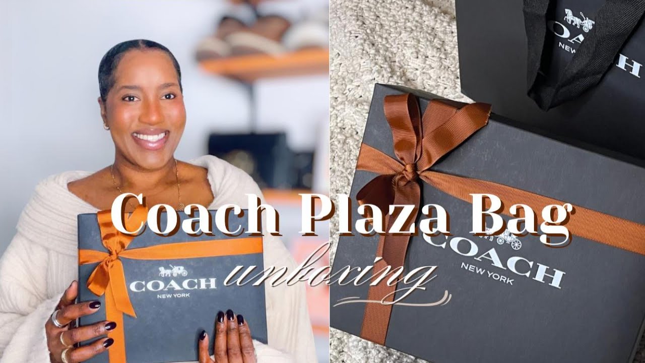 Распаковка моей новой вирусной сумки Coach Plaza | Распаковка сумки Coach + первые впечатления