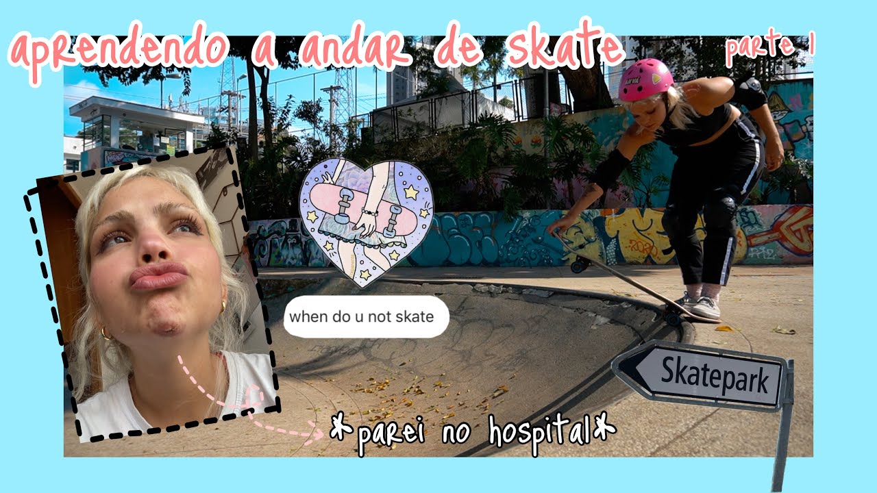 APRENDENDO a ANDAR de SKATE em 30 dias (minha evolução do zero) - parte 1