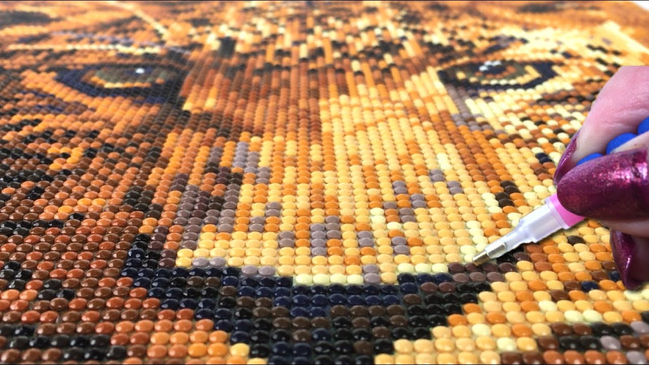 Diamond painting bij Aldi - jachtluipaard