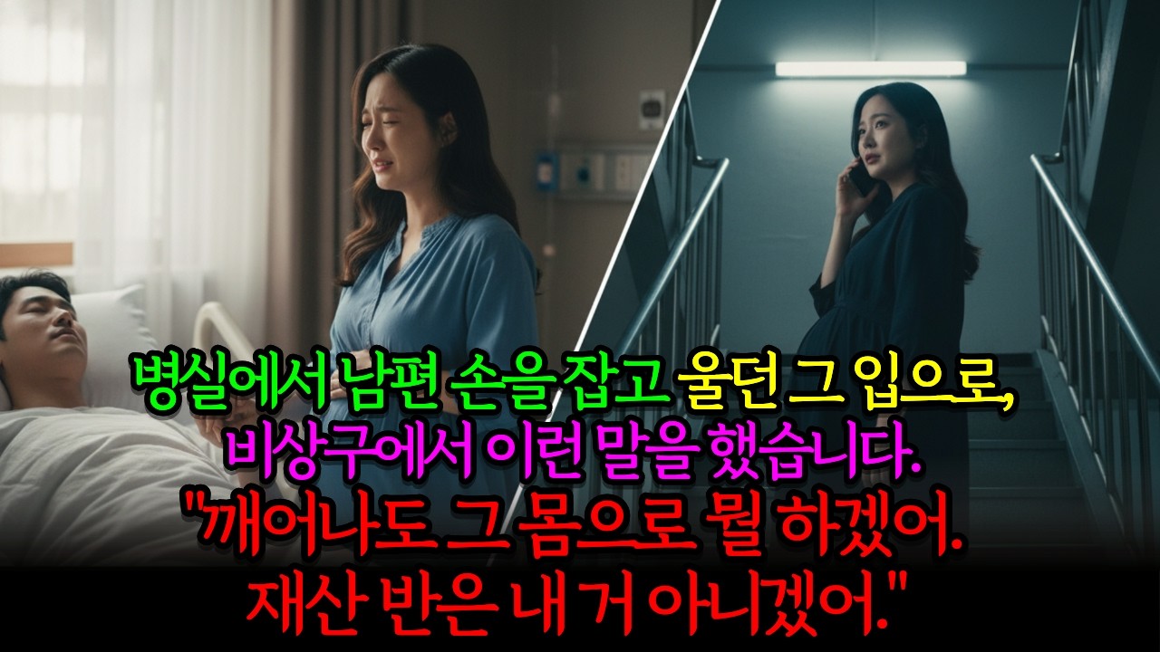 임신한 채 병실에서 울던 며느리, 비상구에서 한 말이 충격 | 노후사전 | 감동사전 | 사전라디오 | 오디오북