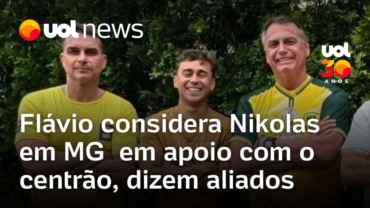 Flávio Bolsonaro quer lançar Nikolas Ferreira ao Governo de MG em aliança com centrão, dizem aliados