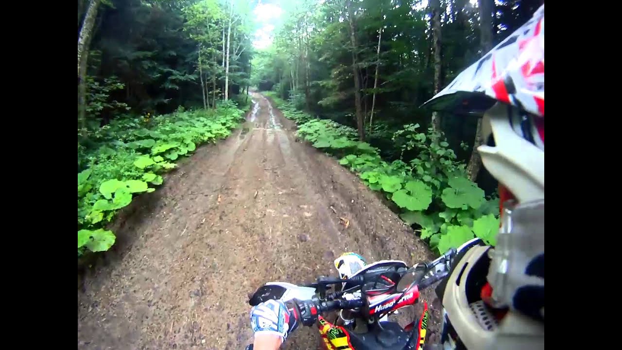 Beautiful forest road in Romania! Husqvarna WR 250 2t