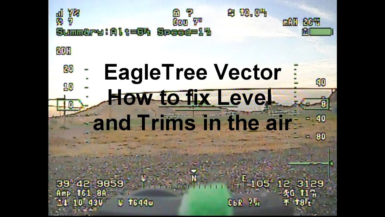 Eagle Tree Vector - In Air Leveling and Incorporate Trims