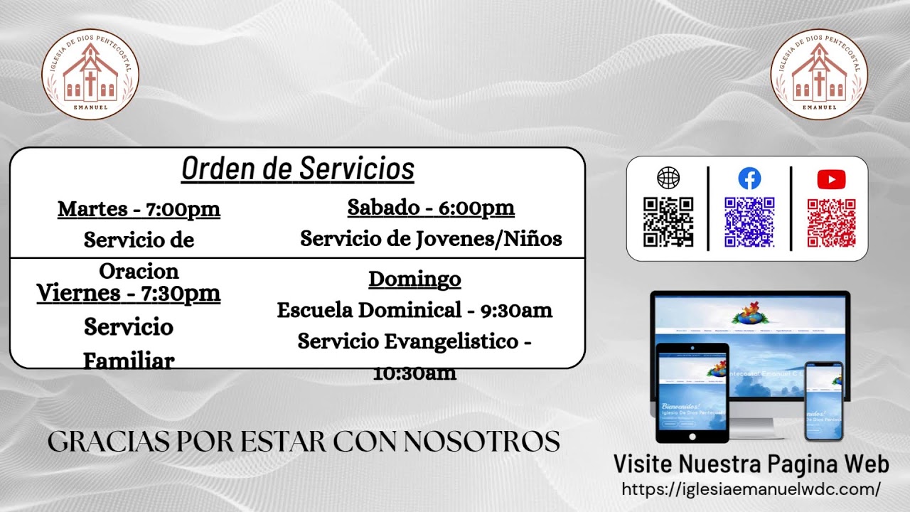 Servicio Pro-Templo 2/8/26