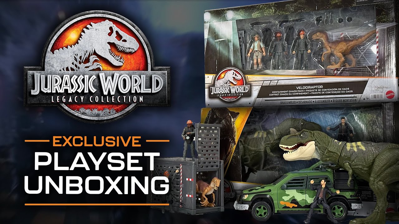 4K TOY REVIEW: Jurassic World Legacy Collection Packs by Mattel - Exclusives / collectjurassic.com