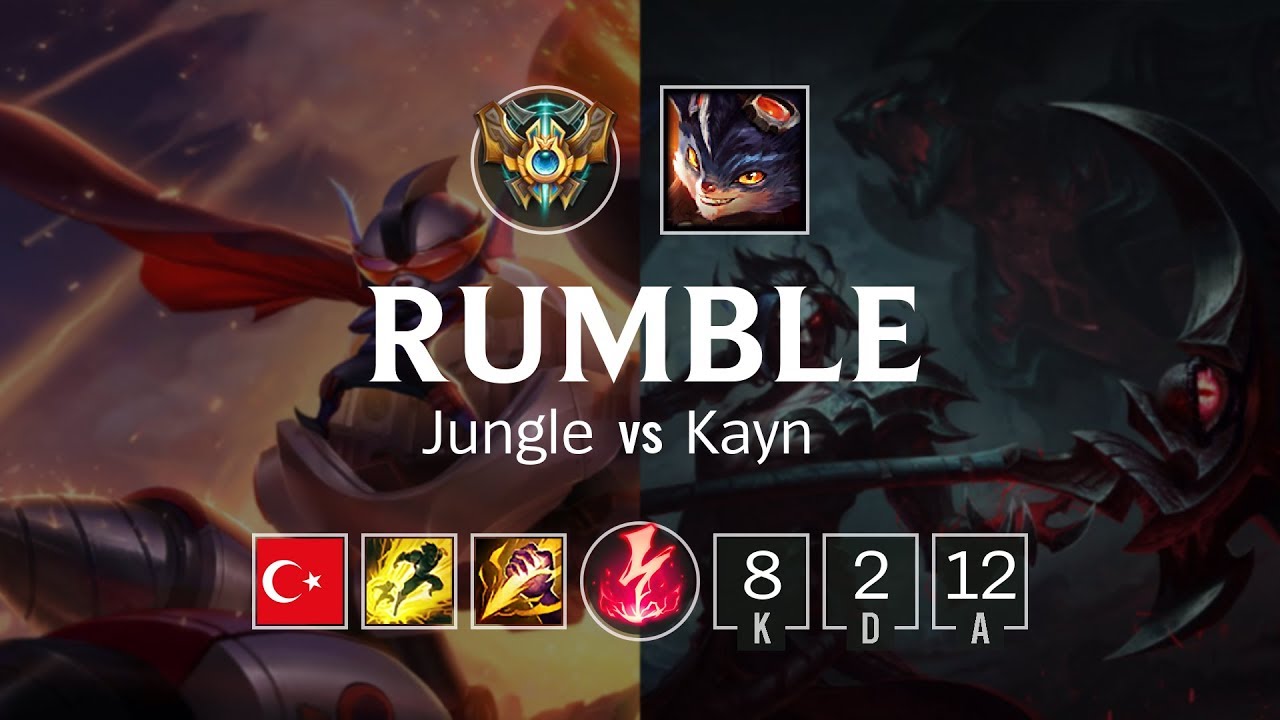 Rumble Jungle vs Kayn - TR Challenger Patch 8.21