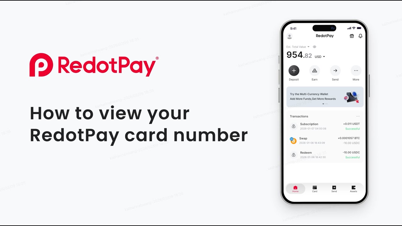 How to View RedotPay Card Details