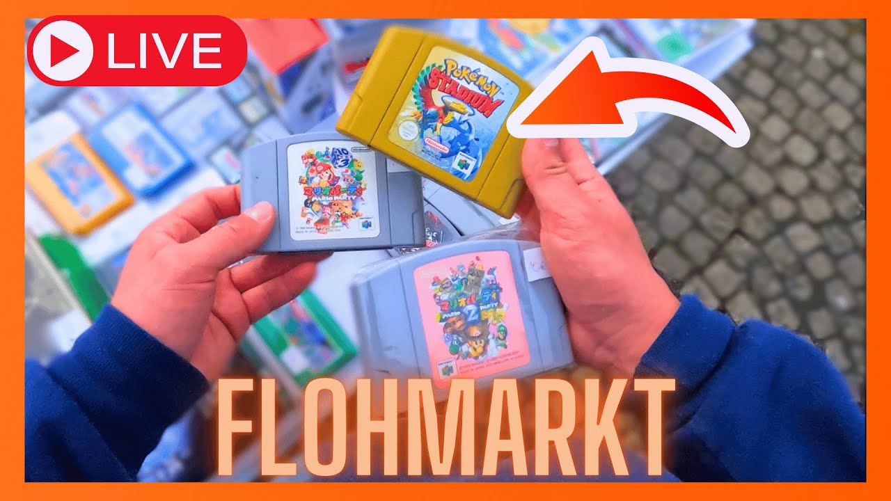 Japanische N64 Spiele gefunden! 🤯 LIVE Flohmarkt RETRO hunting🔥