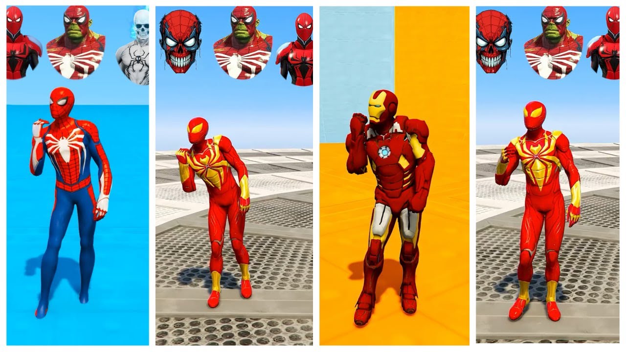 SUPERHERO MEGA BATTLE – SPIDERMAN 🆚 IRONMAN #52
