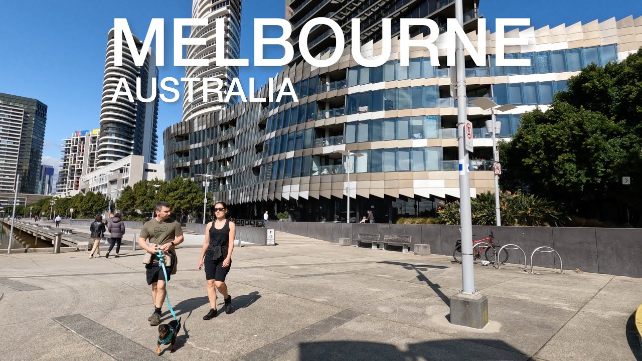 Melbourne Australia Walking Tour | River Esplanade | Yarras Edge