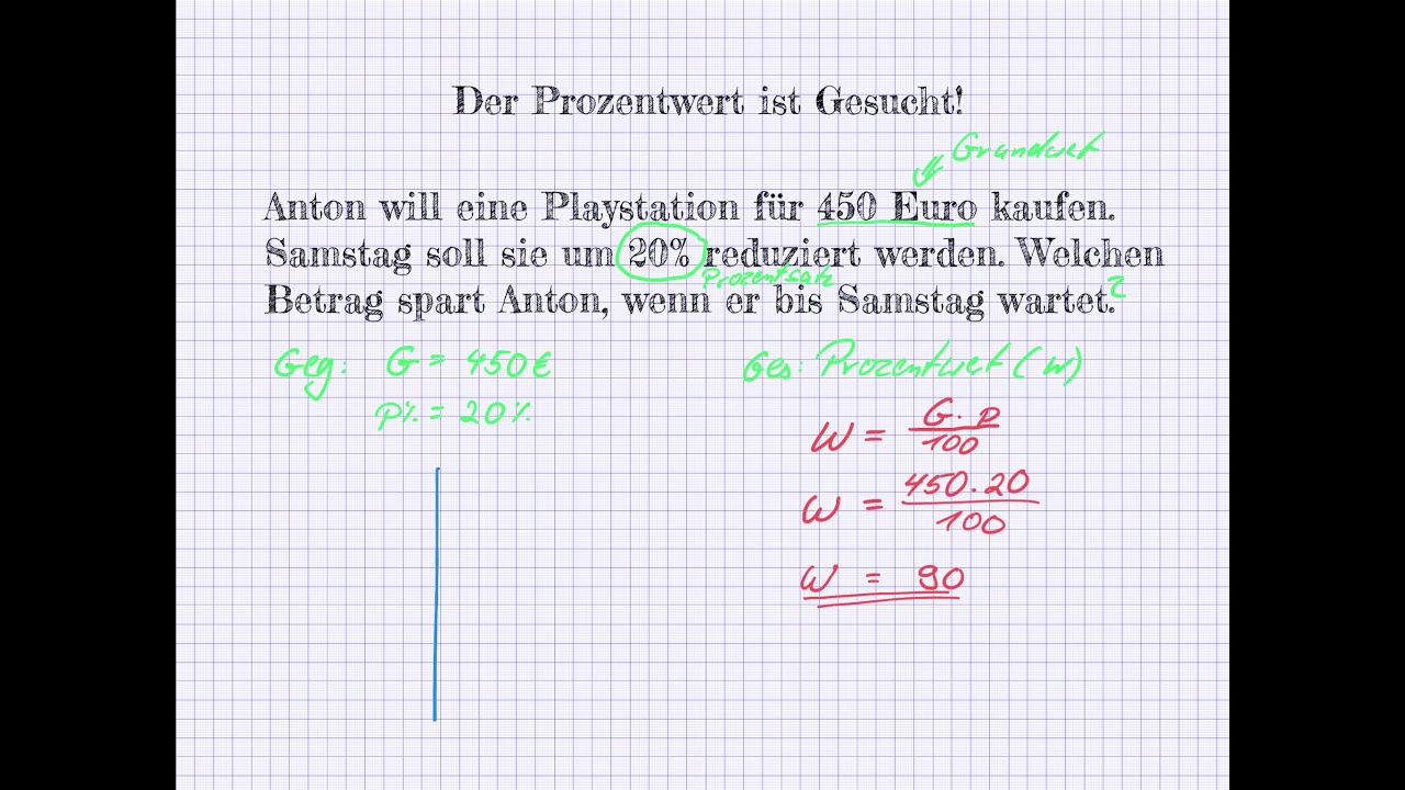 Klasse 7 Prozentrechnung