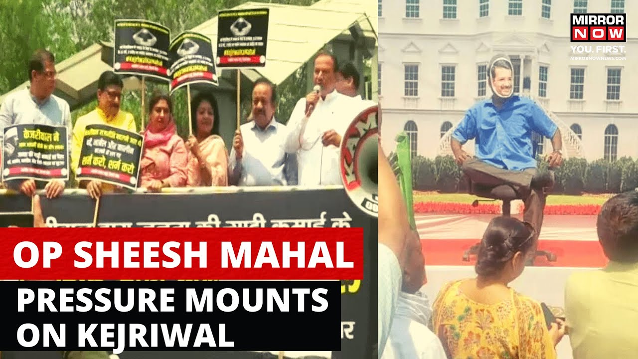 Kejriwal House Row: BJP Stage Protest Outside Delhi CM&rsquo;s Residence | AAP Counters BJP&rsquo;s Allegations