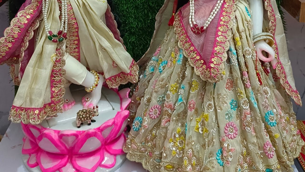 शरद पूर्णिमा स्पेशल प्रिया प्रीतम का श्रृंगार || Radhakrishna Shringar || Yugal Jodi Shringar ||