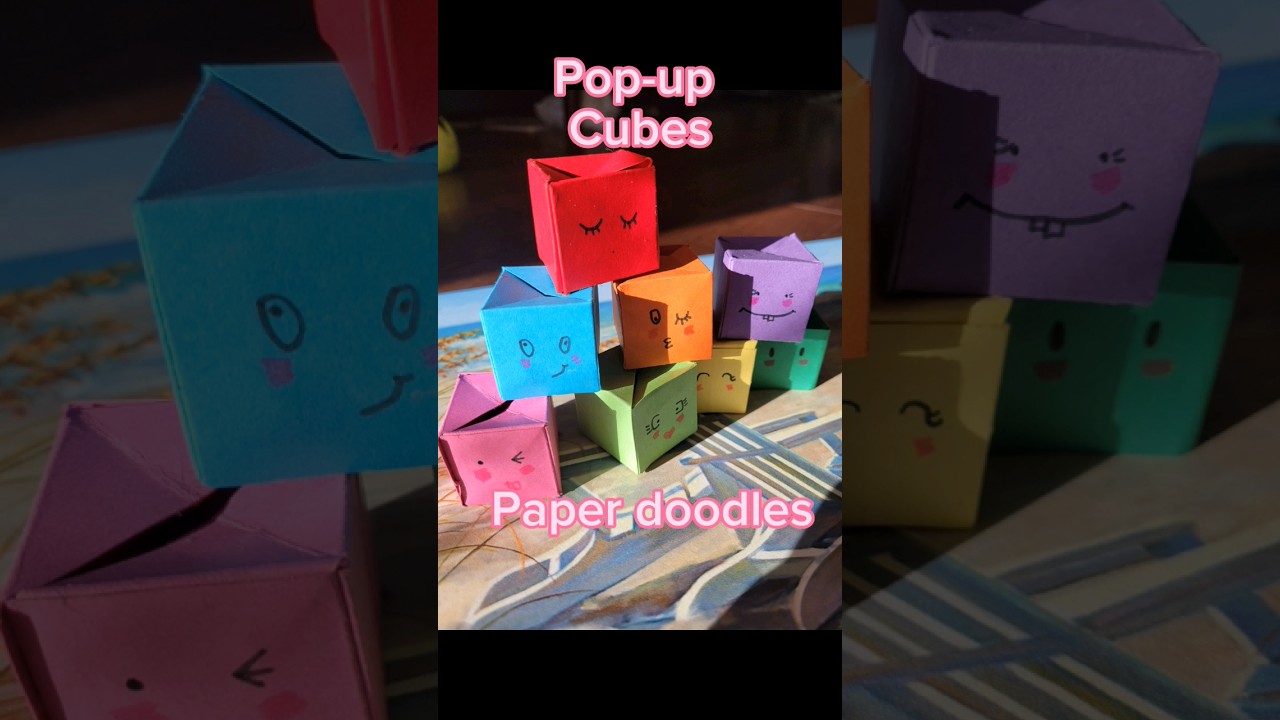 Pop up cube/pop up cubes/jumping cubes/surprise gifts/Handmade gifts/Birthday gifts/Paper crafts/diy