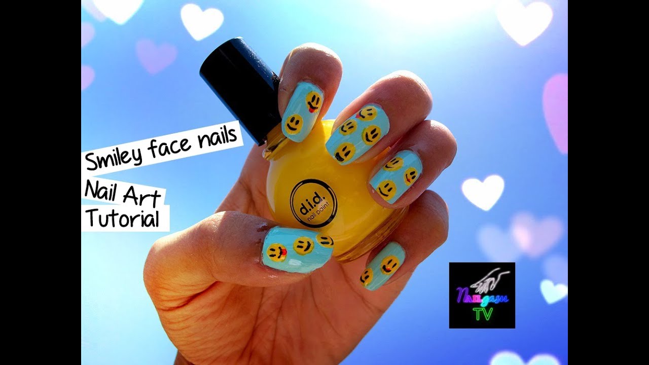 Smiley Face Nail Art Tutorial
