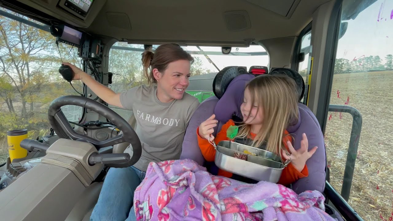 Running the Grain Cart with My Sick Kid | Real Mom Life During Harvest