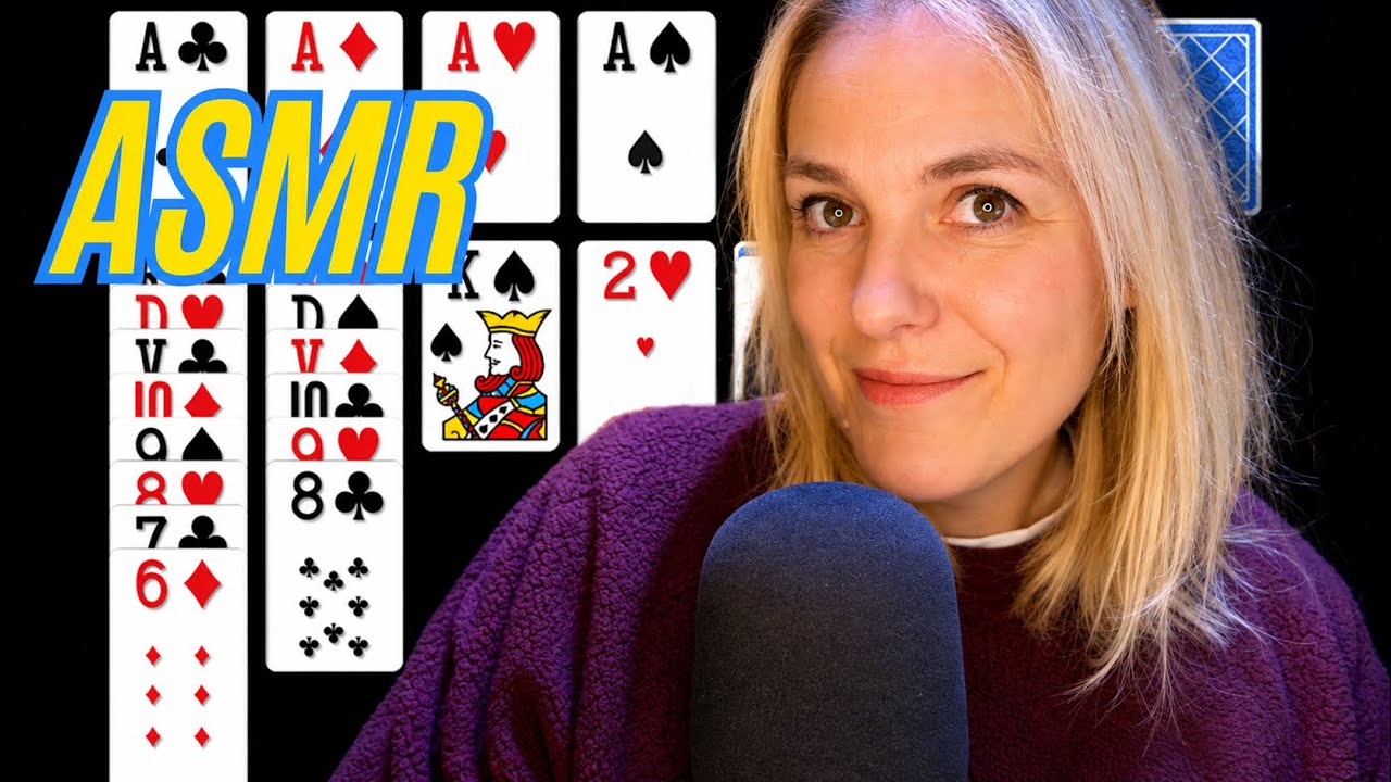 ASMR FR ♥️ ♣️ Je joue au solitaire tout en chuchotant très très proche du micro ♦️♠️