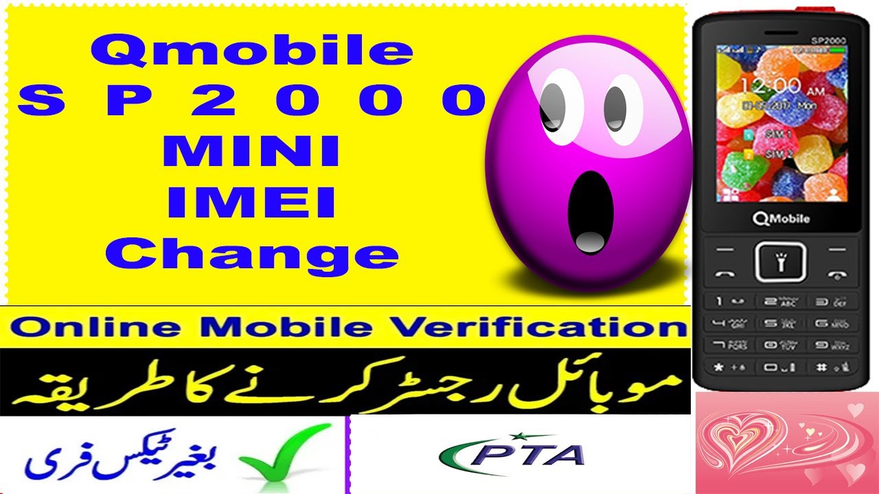 Qmobile SP2000 mini 2020 imei Change Code Qmobile China SP2000 imei Repair Code -invalid