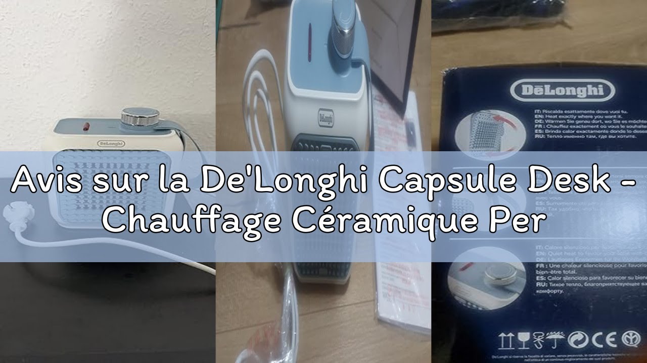 Avis sur la De'Longhi Capsule Desk - Chauffage Céramique Personnel, Mini-Chauffage Électrique Basse