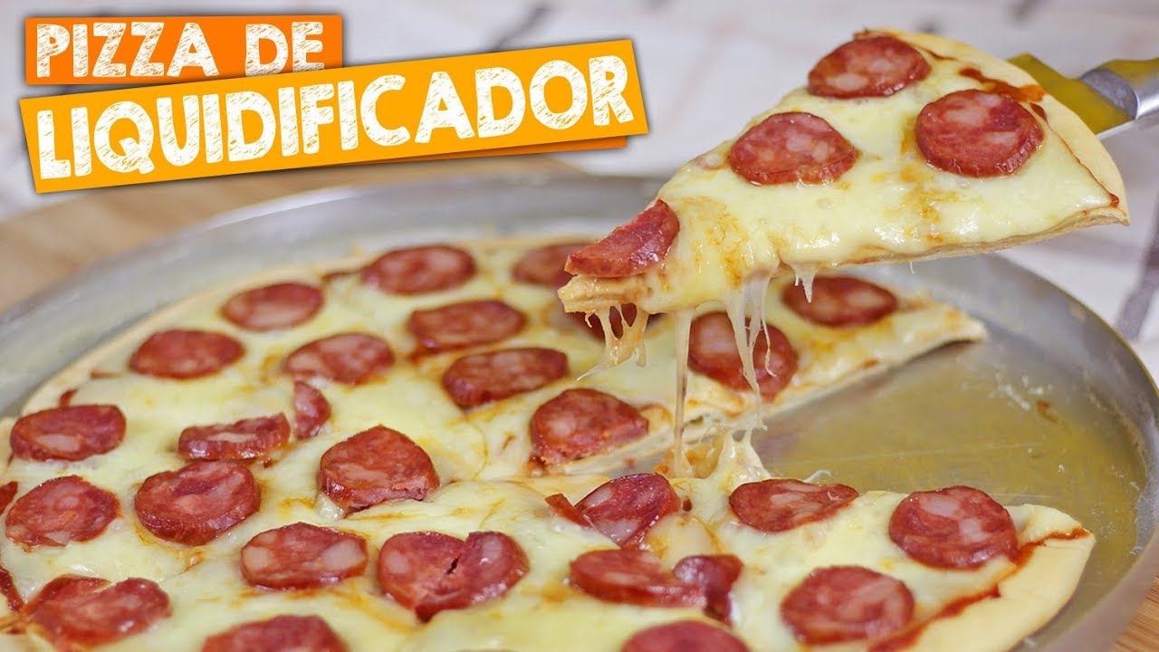 COMO FAZER PIZZA DE LIQUIDIFICADOR | Rápida e Fácil | Nandu Andrade