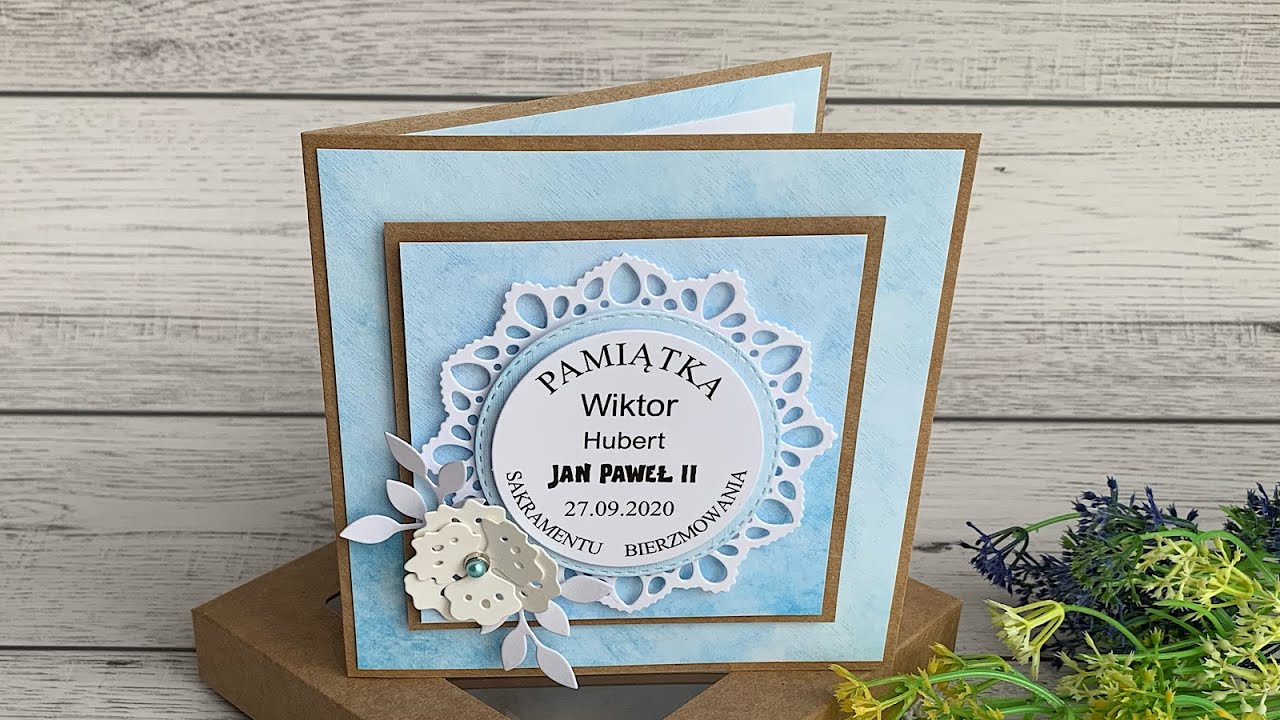 Confirmation card in a box #altairart #craftpassion #cardmaking 