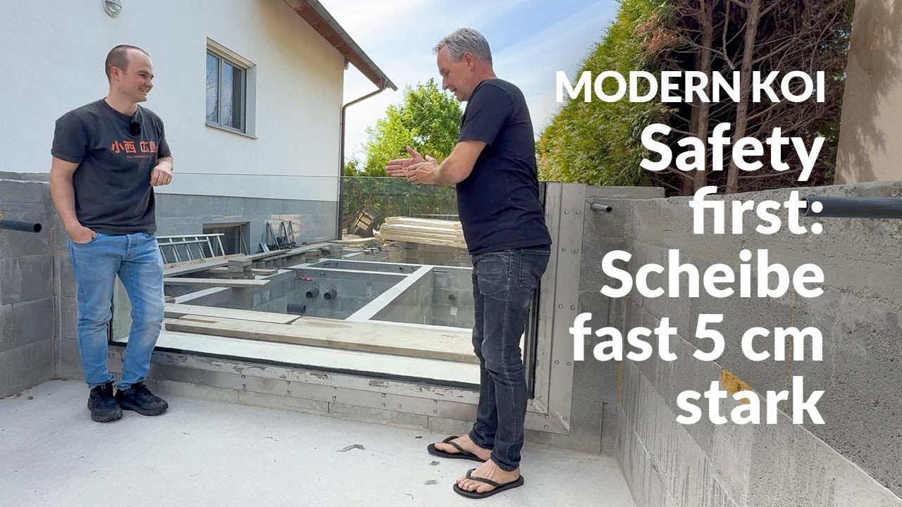 Arturs Panoramascheibe: technische Meisterleistung in Edelstahl gefasst | Modern Koi Blog #7831