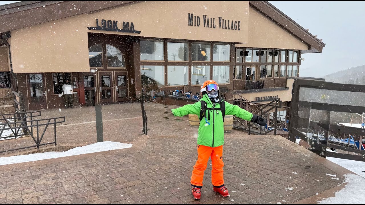 10 Year Old Vincent Skiing - Breckenridge and Vail December 2025 in Rough Conditions